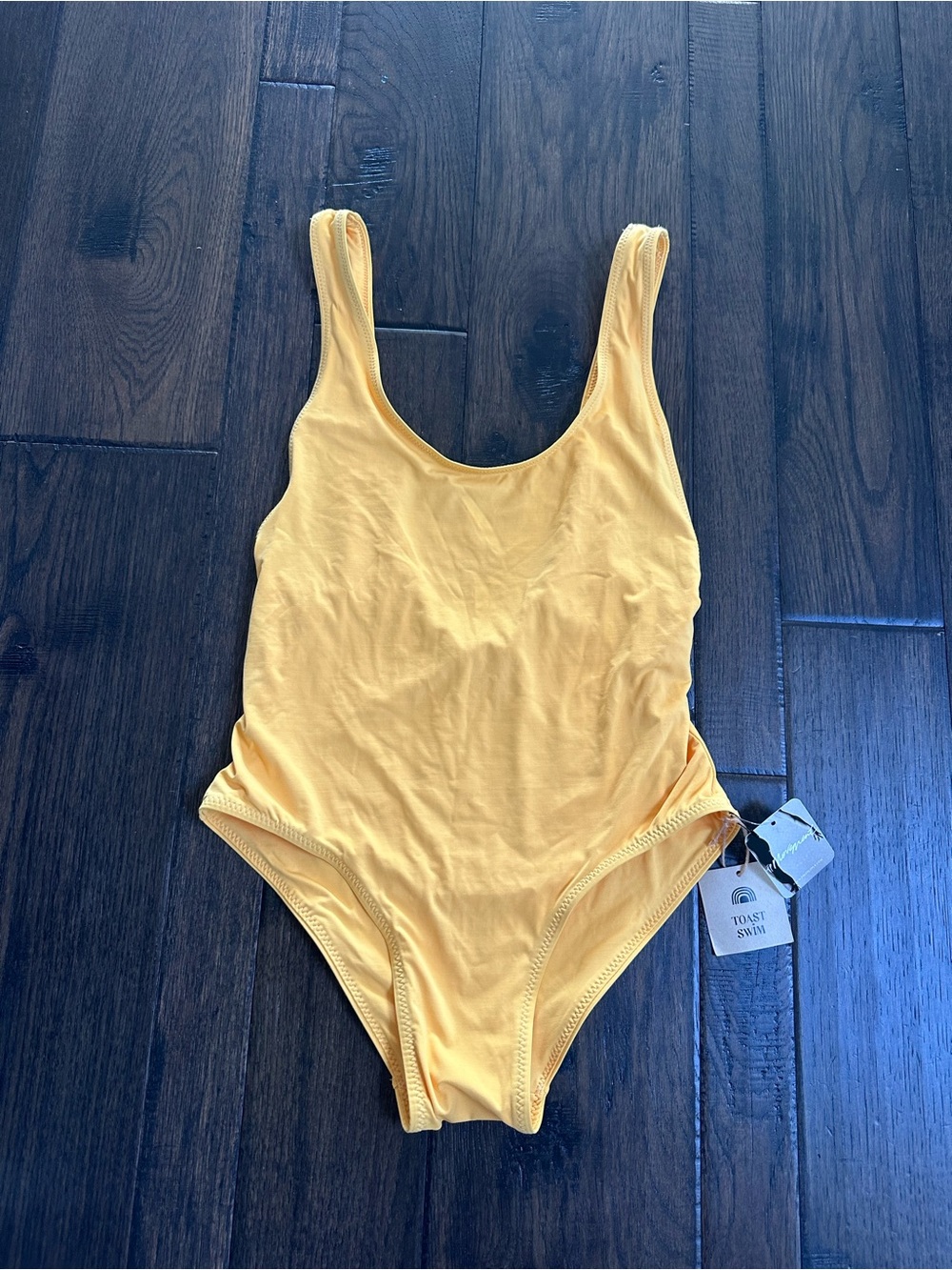 Free People x Toast Swim Yellow One Piece Swimsuit – NWT